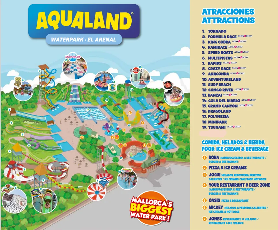 Aqualand El Arenal slides