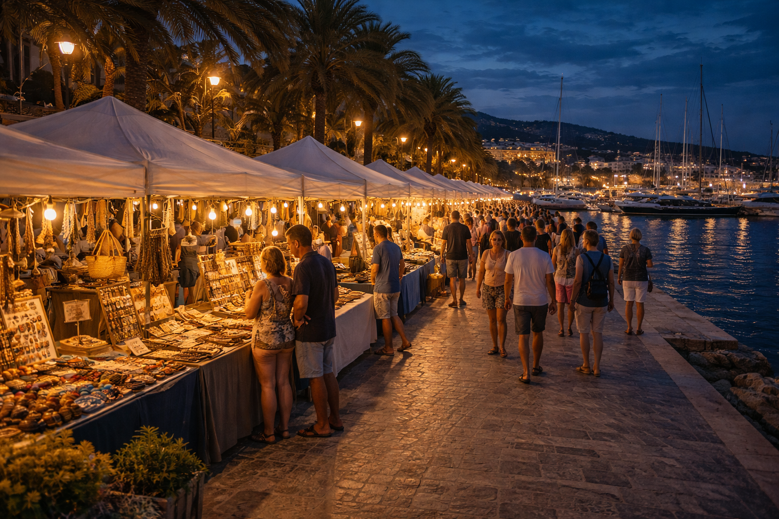 Night Marktet Palma Habour