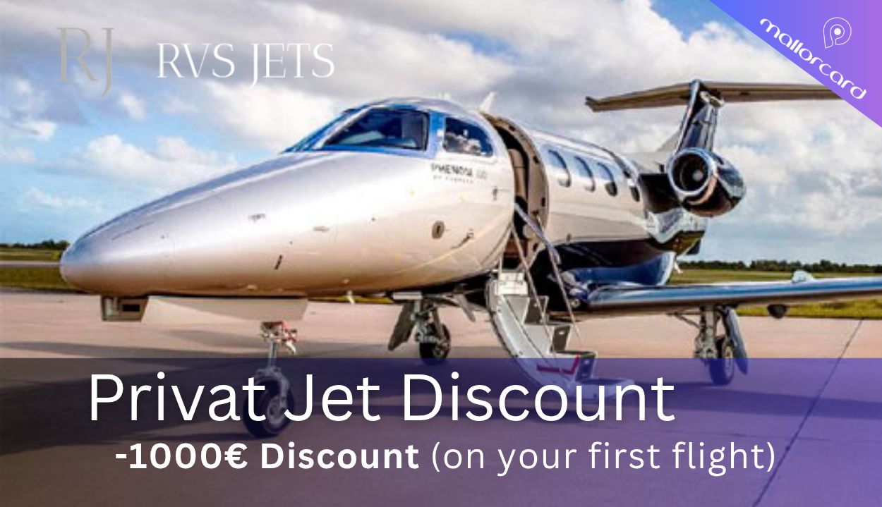 Save €1000 on Your First Private Jet Experience with RVS Jets Mallorca – Exclusively with Mallorcard